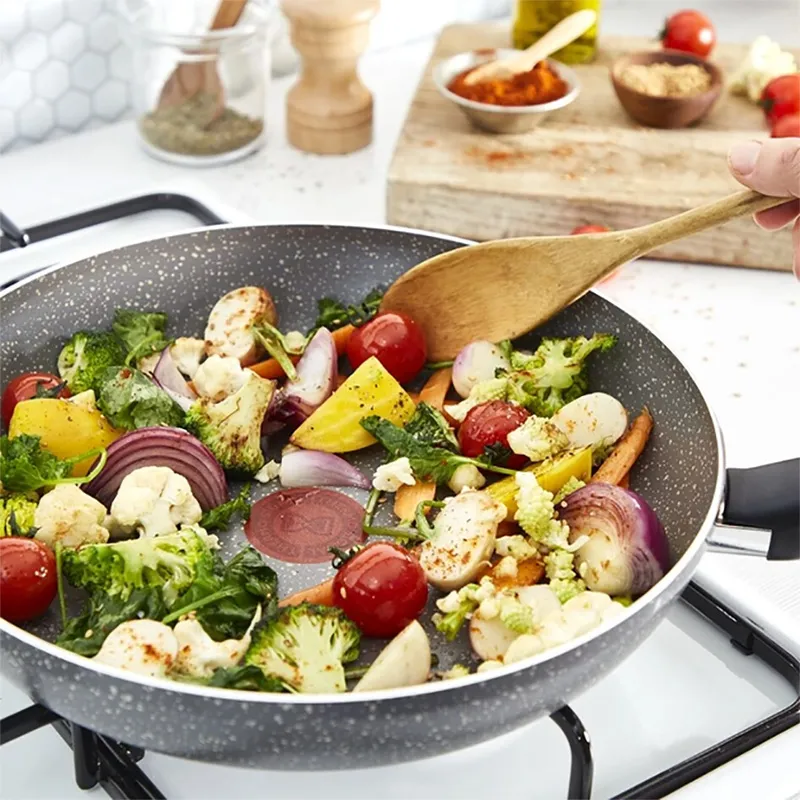 Tigaie WOK Tefal B5791942, 3,6L, 28cm, Grey
