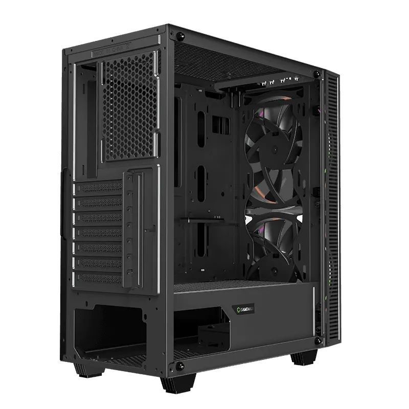 Carcasă PC Gamemax Black Hole, Midi-Tower, ATX, Negru