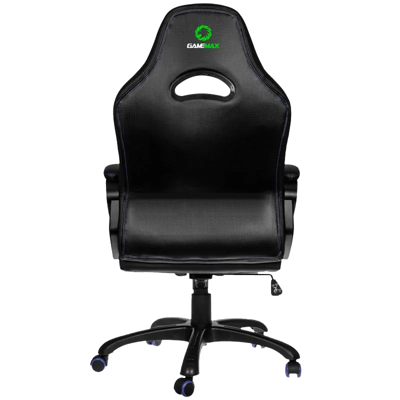 Scaun Gaming Gamemax GCR07, PU Piele, Negru/Albastru