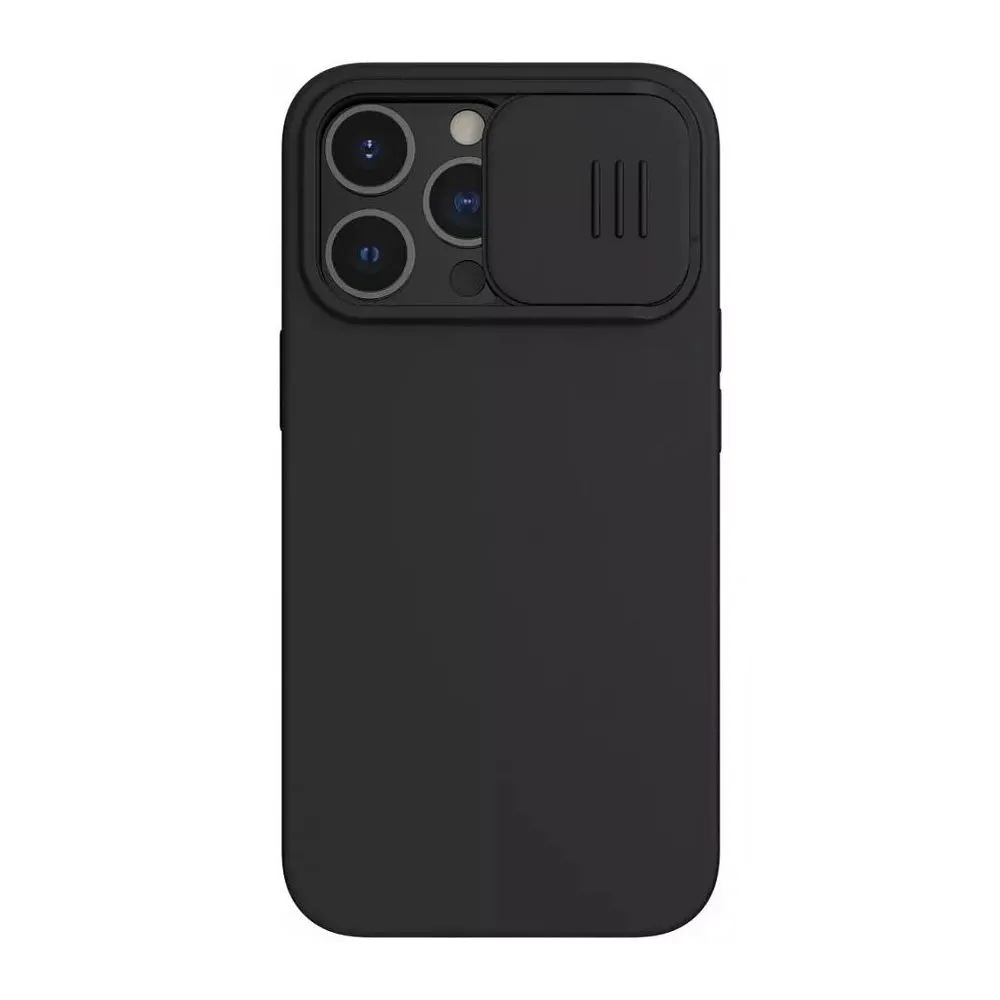 Husă Nillkin iPhone 13 Pro Max, CamShield Silky Silicone, Elegant Black