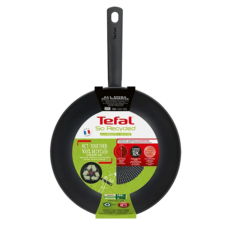 Tigaie WOK Tefal G2711953, 3,6L, 28cm, Negru