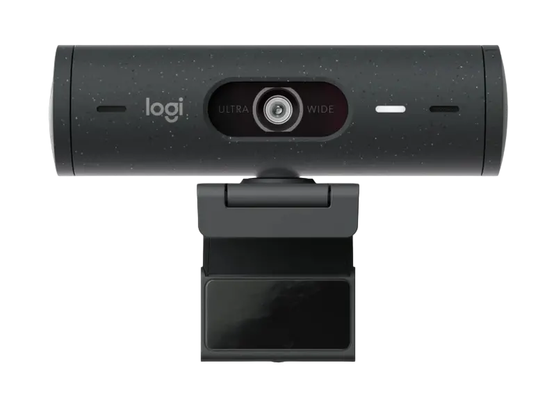 Cameră Web Logitech BRIO 500, Full-HD 1080P, Gri
