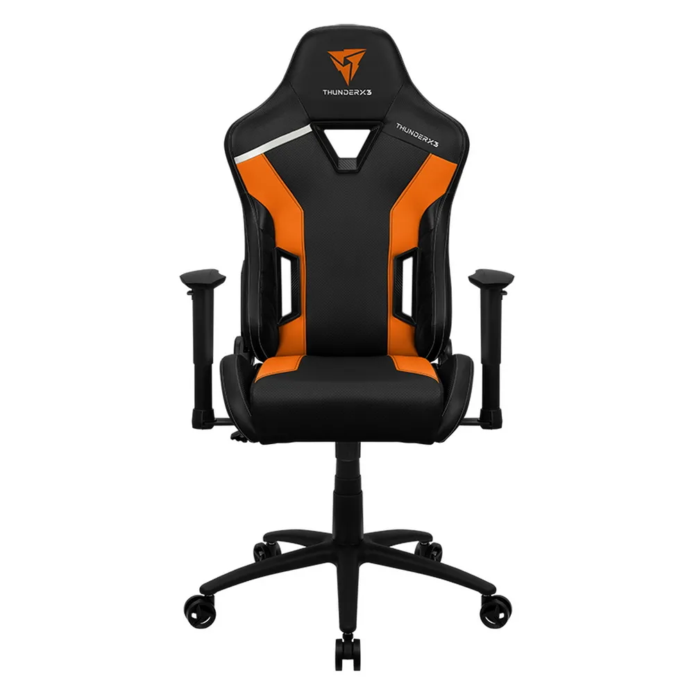 Scaun Gaming ThunderX3 TC3, PU Piele, Negru/Portocaliu
