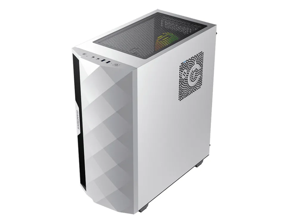 Carcasă PC Gamemax Diamond COC, Midi-Tower, ATX, Alb