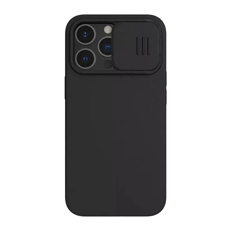 Husă Nillkin iPhone 13 Pro Max, CamShield Silky Silicone, Elegant Black