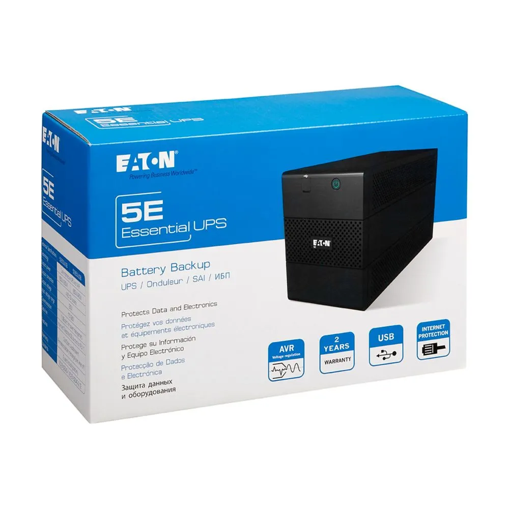 Sursă de alimentare neîntreruptibilă Eaton 5E850IUSB, Linear-interactiv, 850VA, Turn