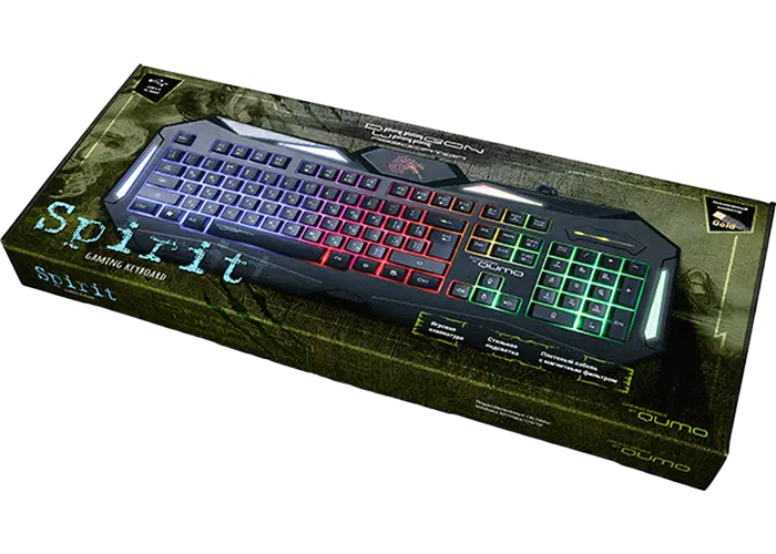 Tastatură QUMO Spirit, Cu fir, Negru