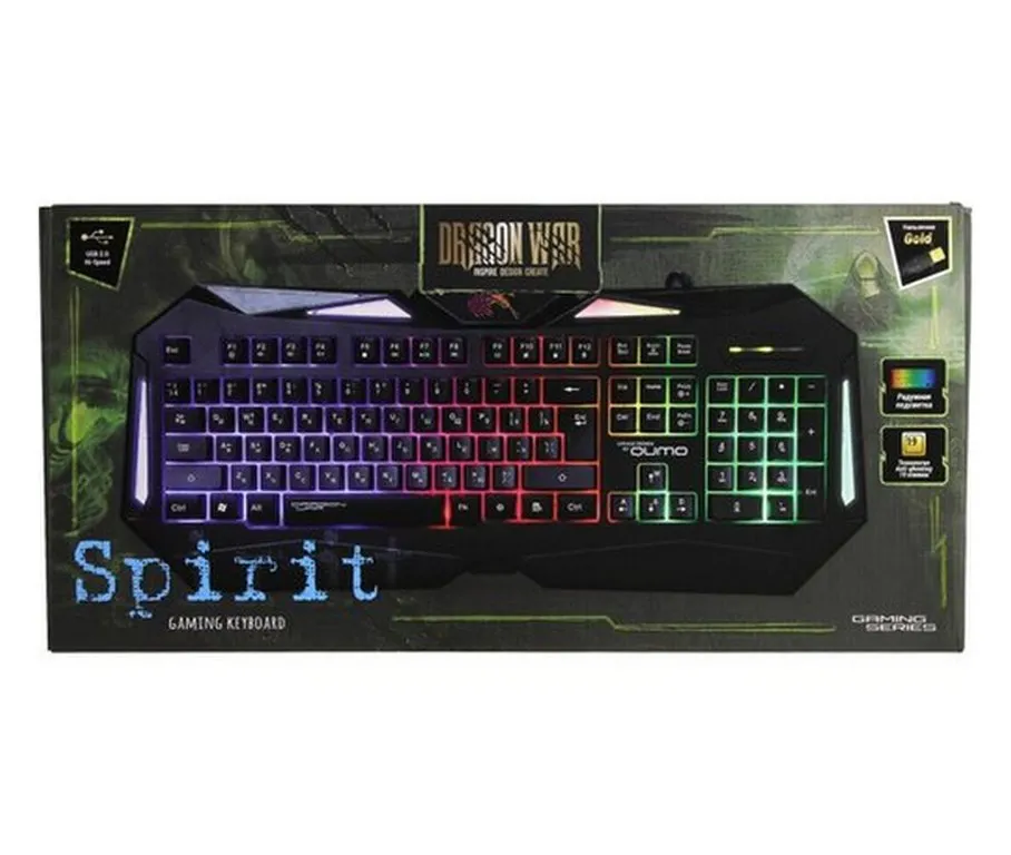 Tastatură QUMO Spirit, Cu fir, Negru