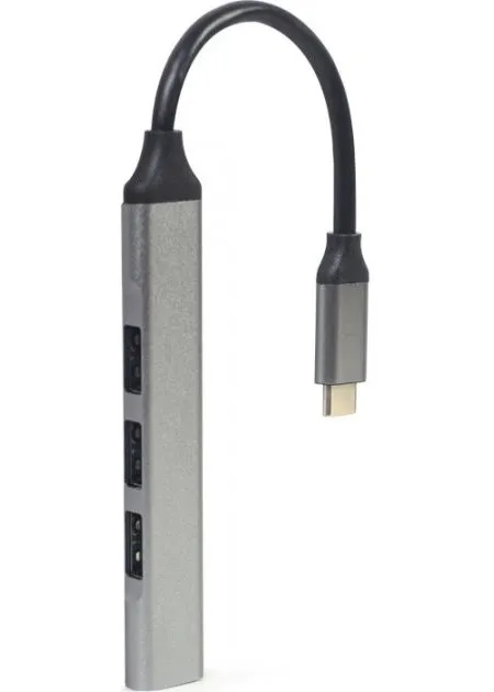 Adaptor Hub Gembird UHB-CM-U3P1U2P3-02, Argintiu