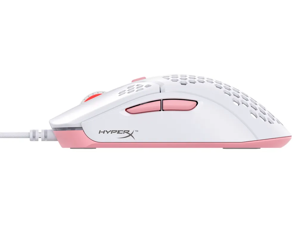 Gaming Mouse HyperX Pulsefire Haste, Alb/Roz