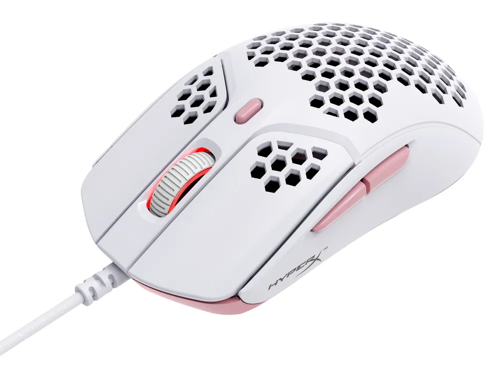 Gaming Mouse HyperX Pulsefire Haste, Alb/Roz