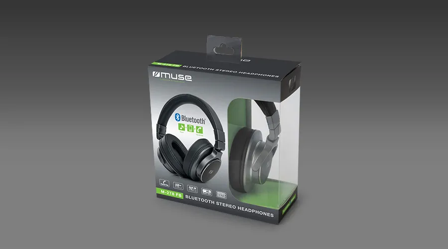 Căști MUSE M-278 FB, Negru