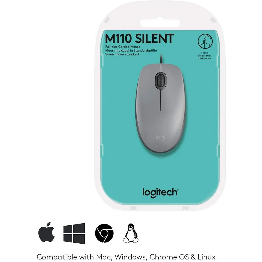 Mouse Logitech M110, Gri