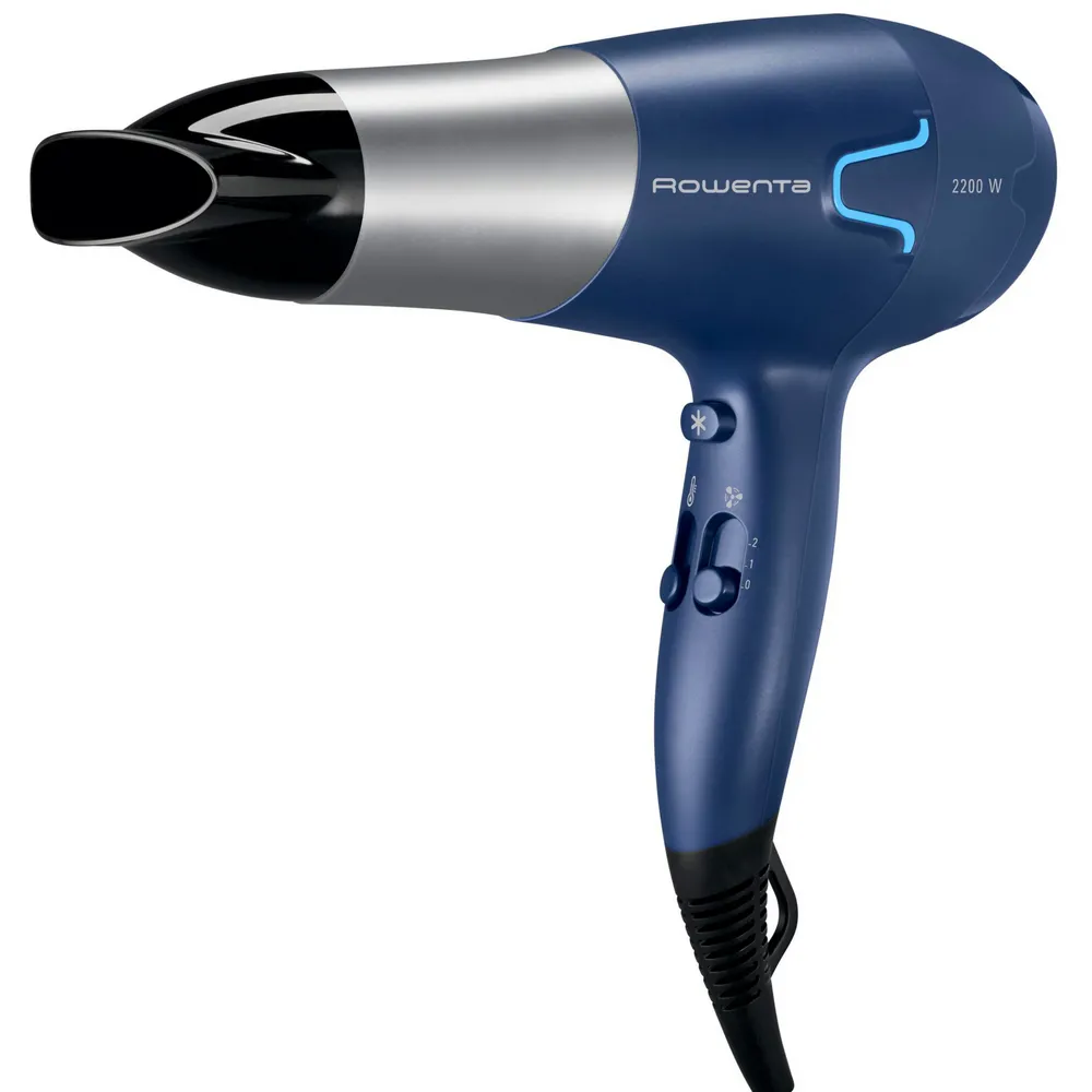 Uscător de păr Rowenta Essentials CV5610F0, 2200 W, Albastru