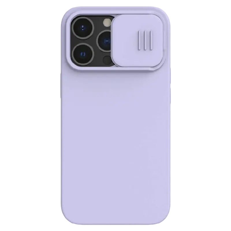 Husă Nillkin iPhone 13 Pro Max, CamShield Silky Silicone, Misty Purple