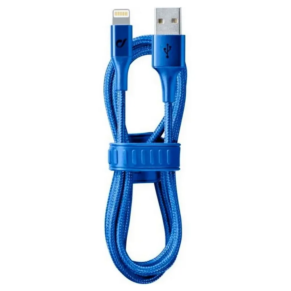 Cablu încărcare și sincronizare Cellularline Satellite MFI, USB Type-A/Lightning, 1m, Albastru