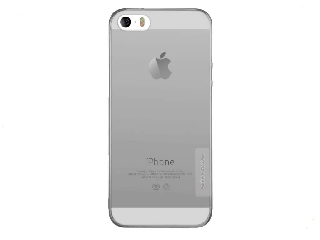 Husă Nillkin iPhone SE/5S/5 - Ultra thin TPU - Nature, Gri
