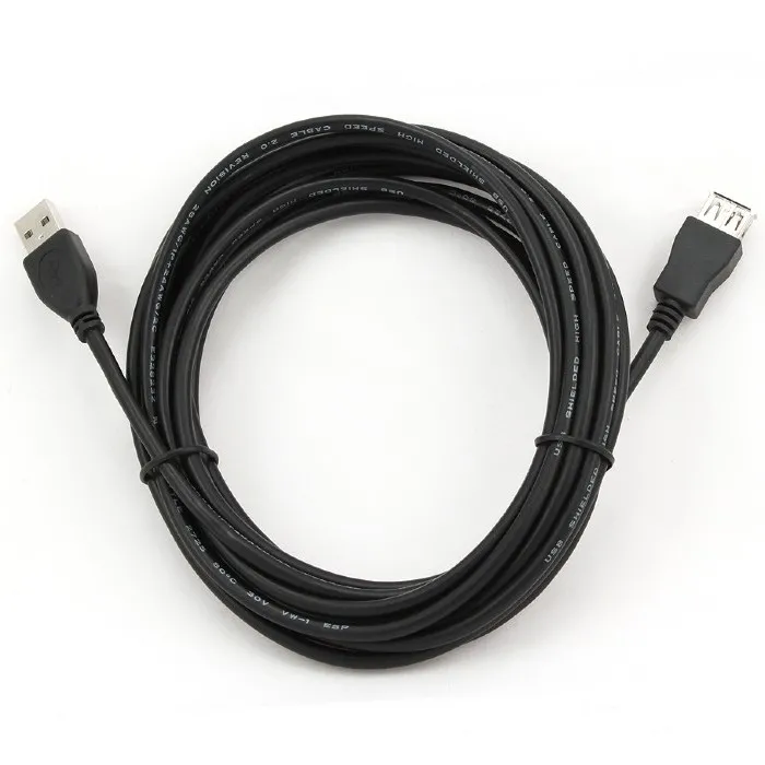 Cablu prelungitor Cablexpert CCP-USB2-AMAF-15C, USB Type-A/USB Type-A (F), 4,5m, Negru