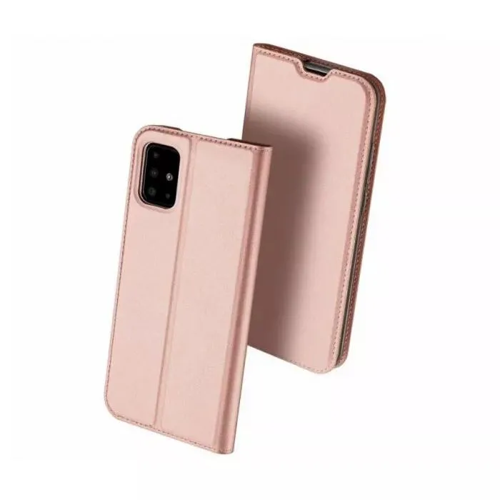 Husă tip carte Xcover Galaxy A71 - Soft Book, Roz