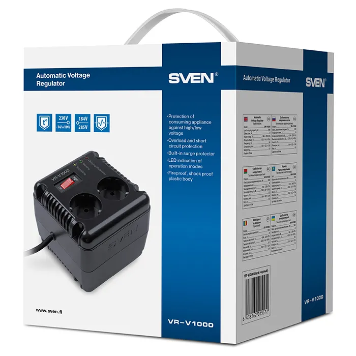 Stabilizator de Tensiune SVEN SV-015572, 1500VA