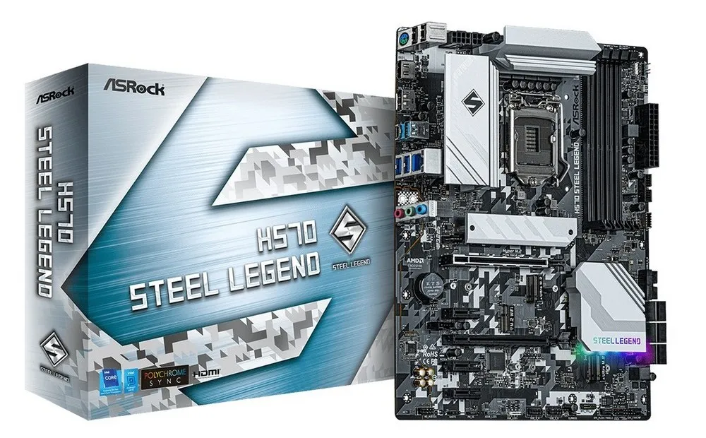 Placă de bază ASRock H570 Steel Legend, LGA1200, Intel H570, ATX