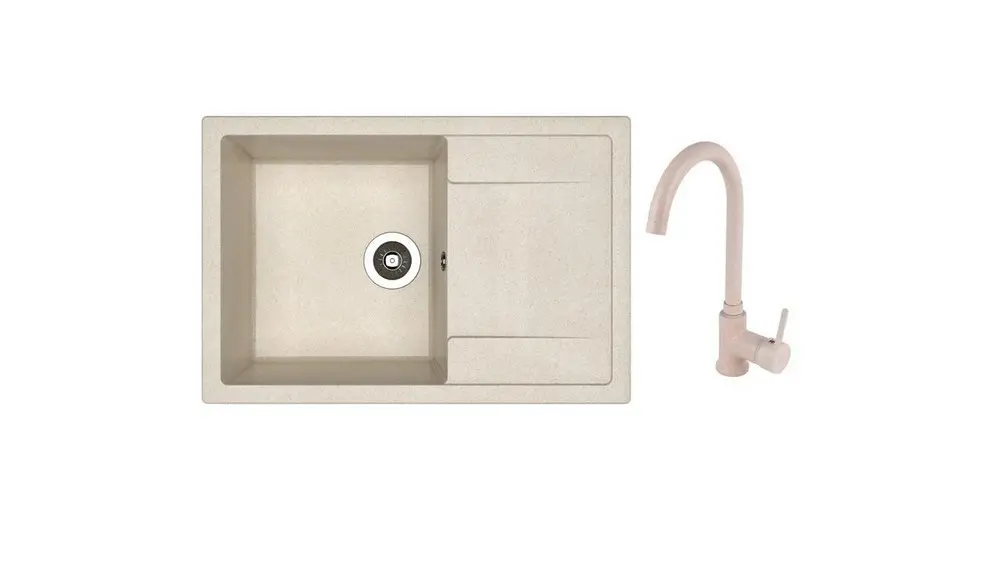 SET chiuveta Dr Gans Techno 760 + SanDonna F 7073 bej