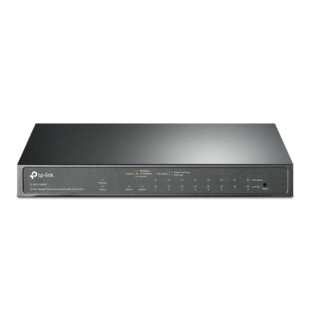 Comutator PoE TP-LINK TL-SG1210MPE, 8x IEEE 802.3af/at
