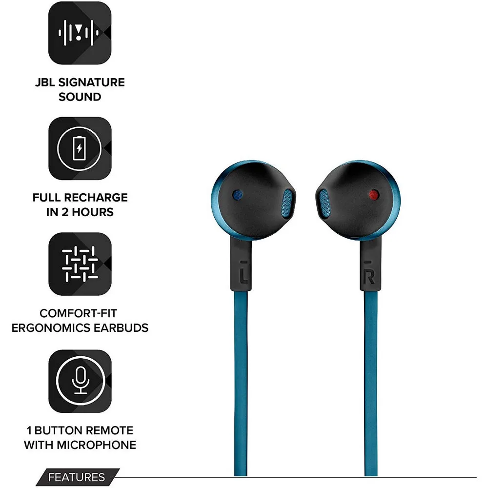 Căști JBL Tune 205BT, Albastru