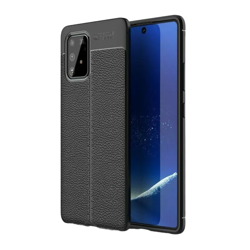 Husă Xcover Galaxy A52 - Leather, Negru