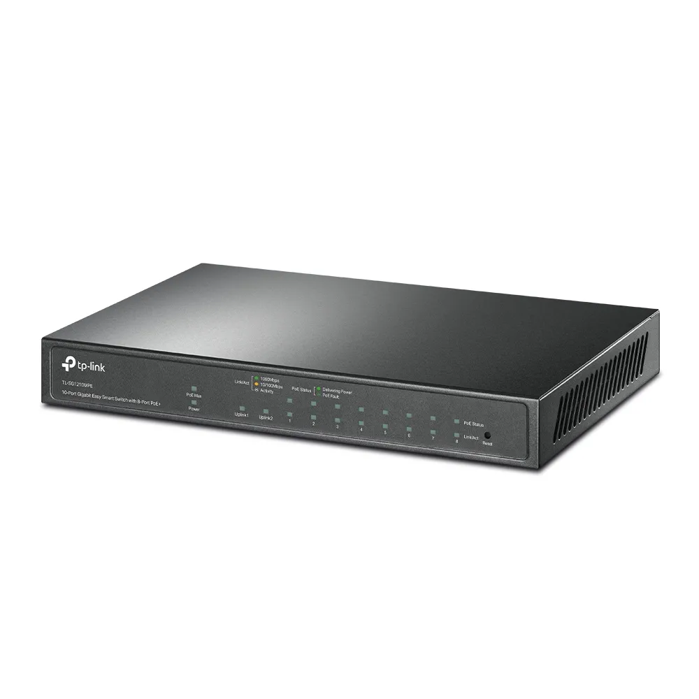 Comutator PoE TP-LINK TL-SG1210MPE, 8x IEEE 802.3af/at