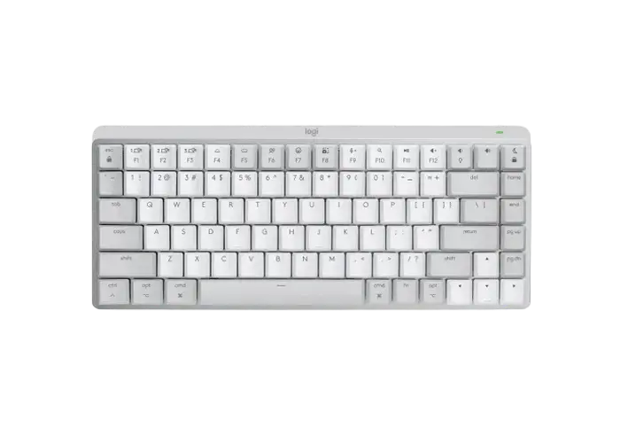 Tastatură Logitech MX Mechanical Mini for Mac, Fără fir, Pale Gray