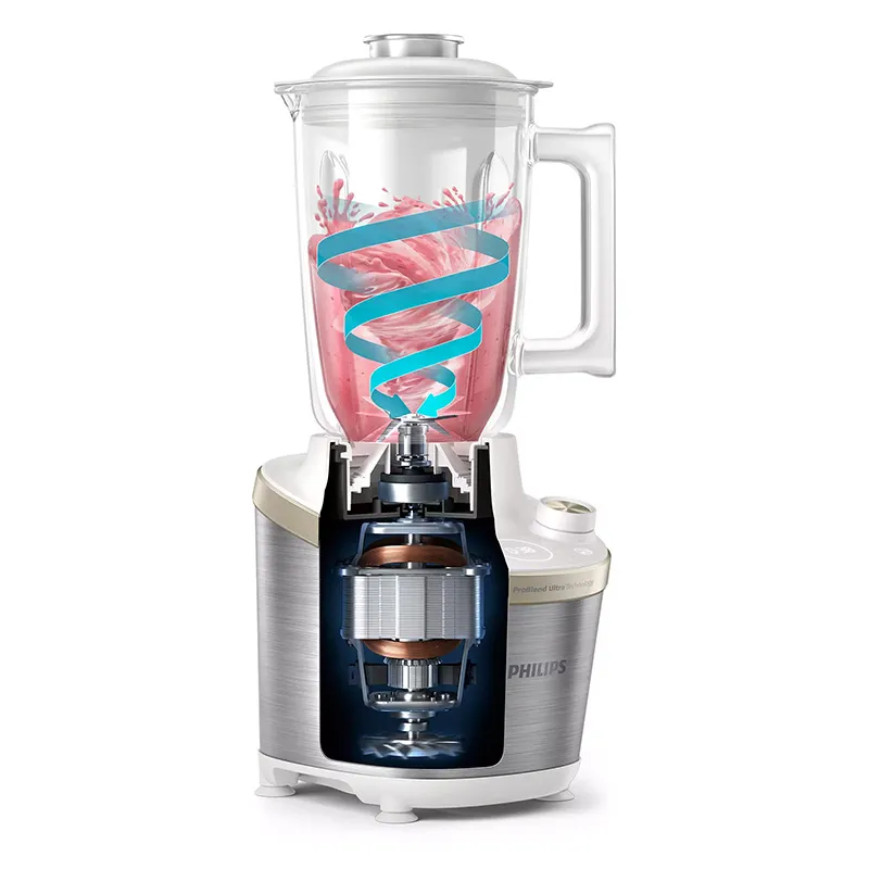 Blender staționar Philips 7000 Series HR3760/01, Argintiu | Alb