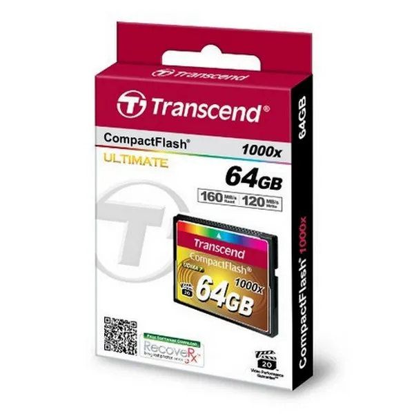 Card de Memorie Transcend CompactFlash 1000, 64GB (TS64GCF1000)