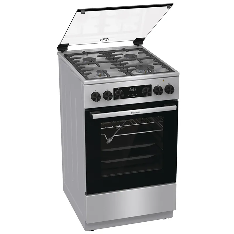 Plită pe gaz Gorenje GKS 5C70 XF, Oțel inoxidabil