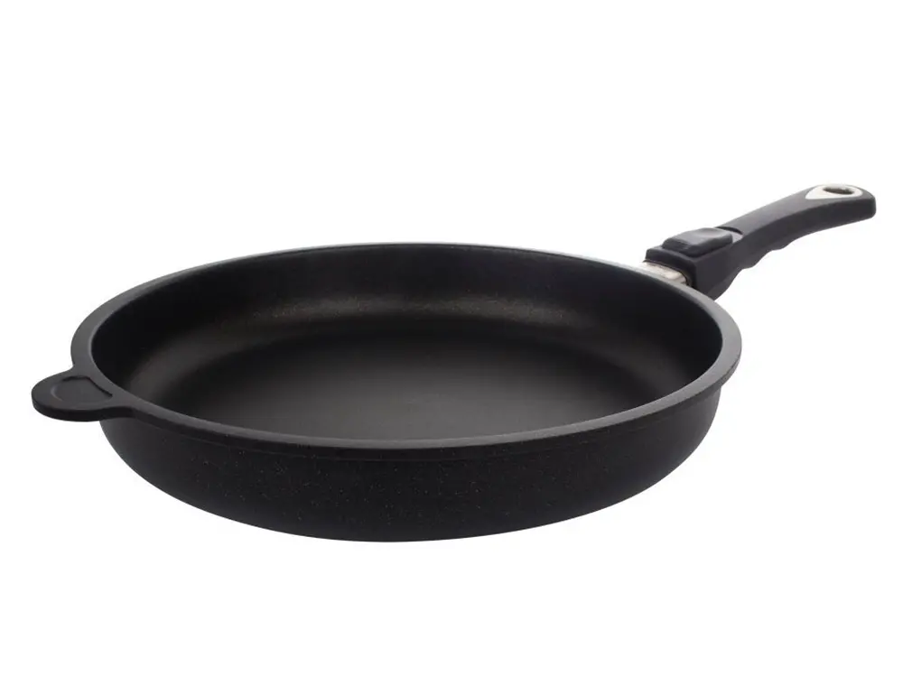 Tigaie AMT Gastroguss AMT-528-E, 1,9L, 28cm, Negru