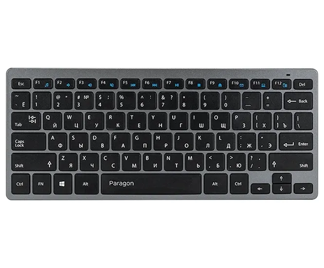 Set Tastatură + Mouse QUMO Paragon, Fără fir, Argintiu
