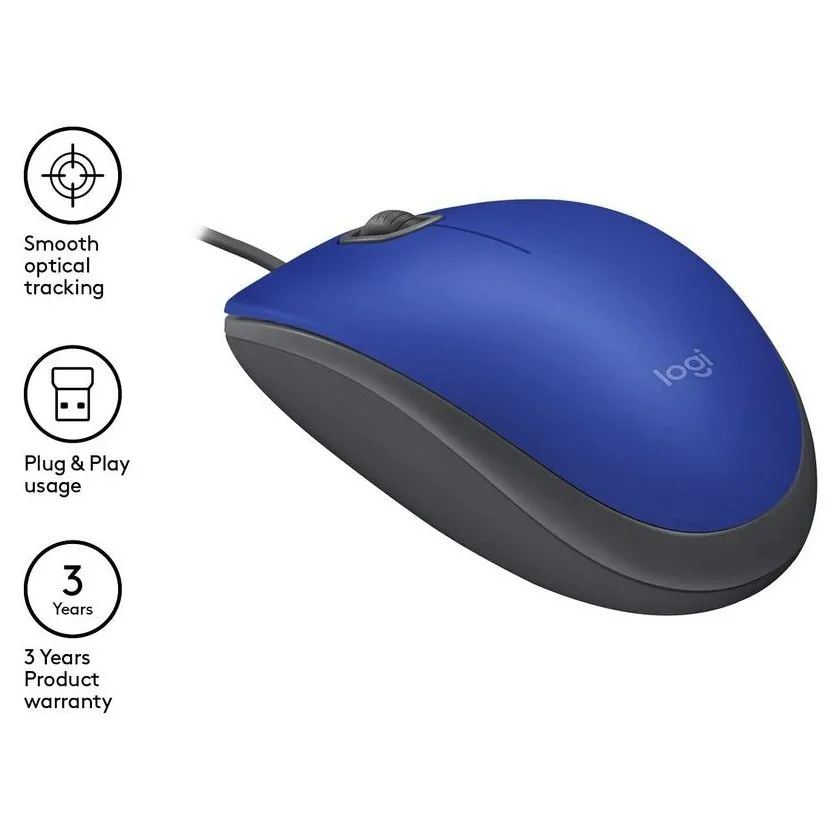 Mouse Logitech M110, Albastru