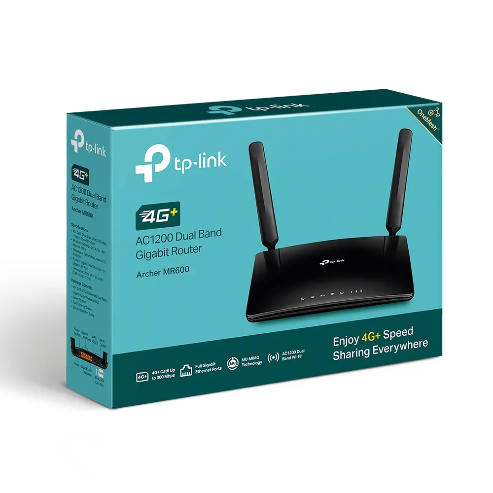 Router fără fir TP-LINK Archer MR600, 4G, Negru