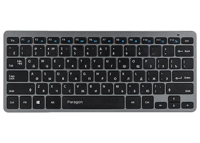 Set Tastatură + Mouse QUMO Paragon, Fără fir, Argintiu