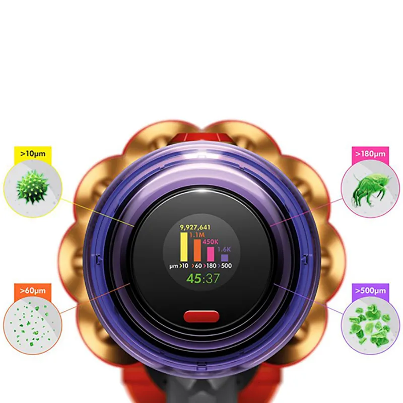 Aspirator Vertical Dyson V12 Detect Slim Absolute, Galben | Nichel