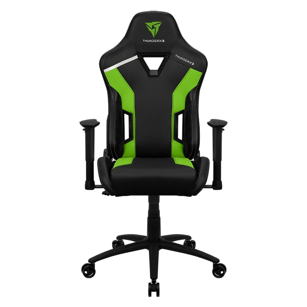 Scaun Gaming ThunderX3 TC3, PU Piele, Negru/Verde