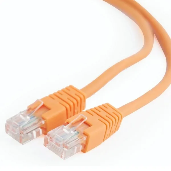 Patch cord Cablexpert PP12-1M/O, CAT5e UTP, 1m, Portocaliu
