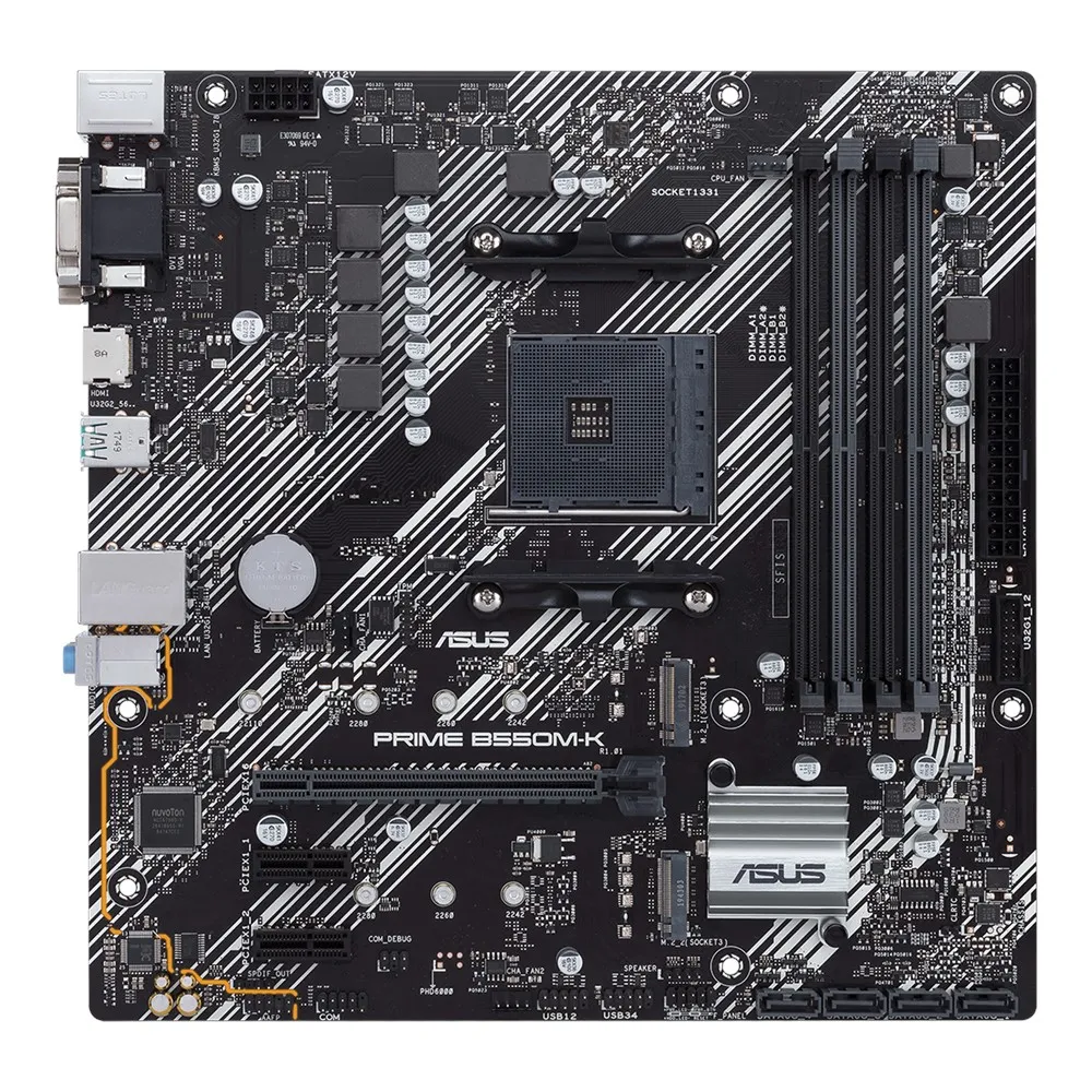 Placă de bază ASUS PRIME B550M-K, AM4, AMD B550, Micro-ATX