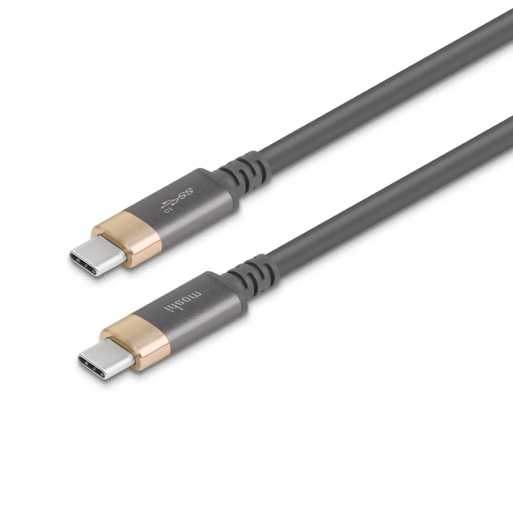 Cable MOSHI  Type-C / Type-C, 1.0 m, Gray/Gold