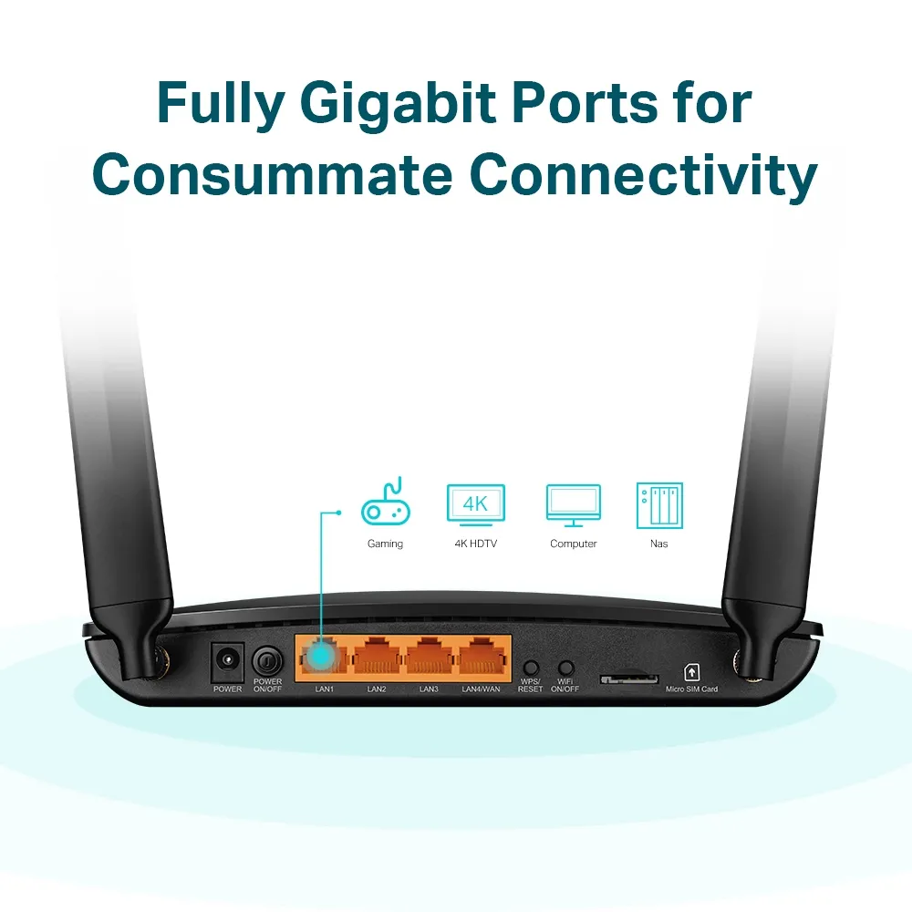 Router fără fir TP-LINK Archer MR600, 4G, Negru