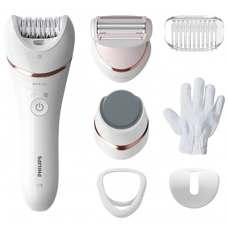 Epilator PHILIPS BRE730/10, Alb Roz