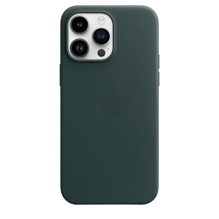 Original iPhone 14 Pro Max Leather Case with MagSafe - Forest Green, Model A2909