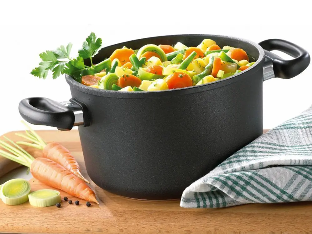 Cratiță AMT Gastroguss AMT-924SK-E-SET, 5L, 24cm, Negru