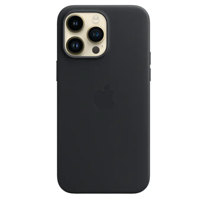 Original iPhone 14 Pro Max Leather Case with MagSafe - Midnight, Model A2909
