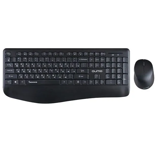 Set Tastatură + Mouse QUMO Space, Fără fir, Negru